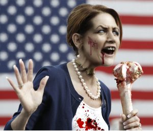 Michele Bachmann as a Zombie - photo illustration by Charles George